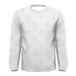 Polka Dots - White Smoke on White Men s Long Sleeve T-shirt