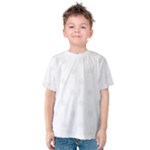 Polka Dots - White Smoke on White Kid s Cotton Tee