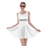 Polka Dots - White Smoke on White Skater Dress