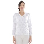 Polka Dots - White Smoke on White Wind Breaker (Women)