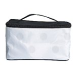 Polka Dots - White Smoke on White Cosmetic Storage Case