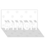 Polka Dots - White Smoke on White #1 MOM 3D Greeting Cards (8x4)