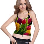 Images Tulip Red Spaghetti Strap Bra Top