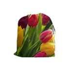 Images Tulip Red Drawstring Pouch (Large)