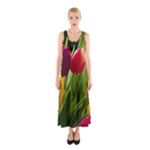 Images Tulip Red Sleeveless Maxi Dress