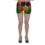 Images Tulip Red Skinny Shorts