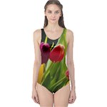 Images Tulip Red One Piece Swimsuit