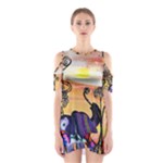 Indian Elephants Women s Cutout Shoulder One Piece