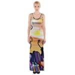 Indian Elephants Maxi Thigh Split Dress