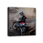 Motorcross Mini Canvas 4  x 4  (Stretched)