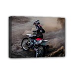 Motorcross Mini Canvas 7  x 5  (Stretched)