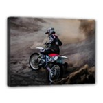 Motorcross Canvas 16  x 12  (Stretched)