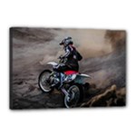 Motorcross Canvas 18  x 12  (Stretched)