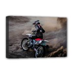 Motorcross Deluxe Canvas 18  x 12  (Stretched)