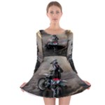 Motorcross Long Sleeve Skater Dress