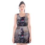 Motorcross Scoop Neck Skater Dress