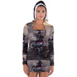 Motorcross Women s Long Sleeve Hooded T-shirt