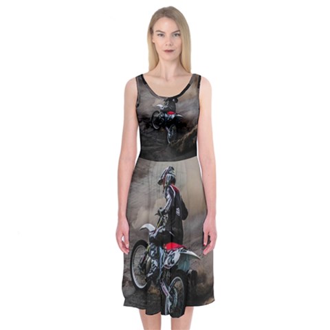 Motorcross Midi Sleeveless Dress from ArtsNow.com