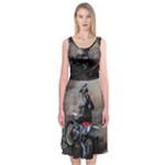 Motorcross Midi Sleeveless Dress