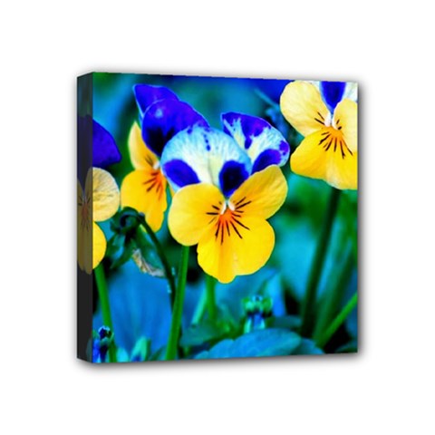 Wallpaper Flower Tulip Mini Canvas 4  x 4  (Stretched) from ArtsNow.com