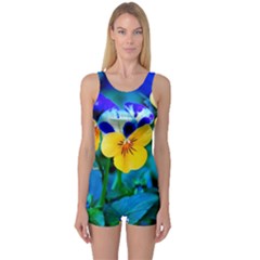 One Piece Boyleg Swimsuit 