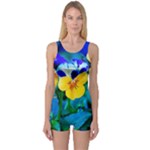 Wallpaper Flower Tulip One Piece Boyleg Swimsuit
