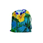 Wallpaper Flower Tulip Drawstring Pouch (Medium)