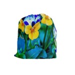 Wallpaper Flower Tulip Drawstring Pouch (Large)