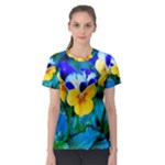 Wallpaper Flower Tulip Women s Sport Mesh Tee