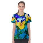 Wallpaper Flower Tulip Women s Cotton Tee