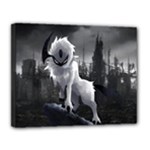 Wolf Canvas 14  x 11  (Stretched)