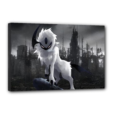 Wolf Canvas 18  x 12  (Stretched) from ArtsNow.com