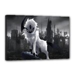 Wolf Canvas 18  x 12  (Stretched)