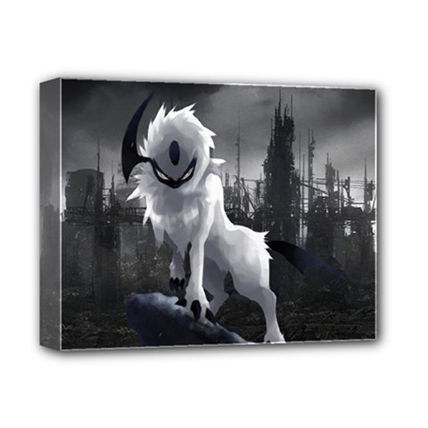 Wolf Deluxe Canvas 14  x 11  (Stretched) from ArtsNow.com