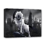 Wolf Deluxe Canvas 16  x 12  (Stretched) 