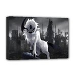 Wolf Deluxe Canvas 18  x 12  (Stretched)