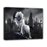 Wolf Deluxe Canvas 20  x 16  (Stretched)