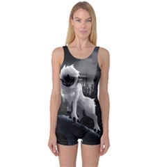 One Piece Boyleg Swimsuit 