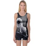 Wolf One Piece Boyleg Swimsuit