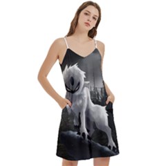 Mini Camis Dress With Pockets 