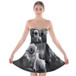 Wolf Strapless Bra Top Dress