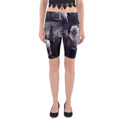 Wolf Yoga Cropped Leggings from ArtsNow.com