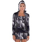 Wolf Women s Long Sleeve Hooded T-shirt