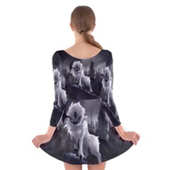 Long Sleeve Velvet Skater Dress 