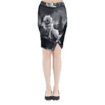 Wolf Midi Wrap Pencil Skirt