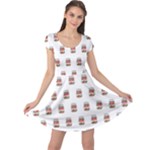 Image Cap Sleeve Dress