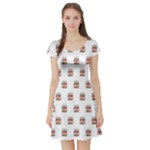 Image Short Sleeve Skater Dress