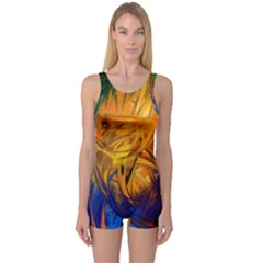 One Piece Boyleg Swimsuit 