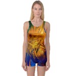 Abstract Paintings One Piece Boyleg Swimsuit