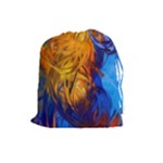 Abstract Paintings Drawstring Pouch (Large)